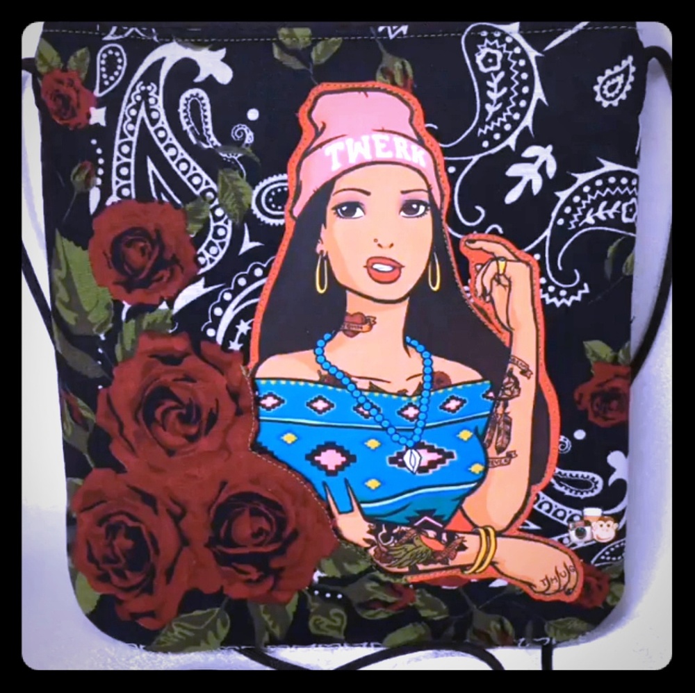 Pocahontas   handmade crossbody